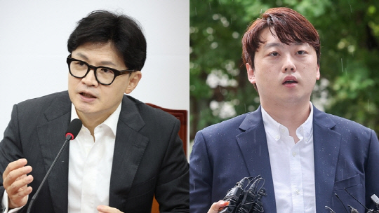 한동훈(왼쪽) 국민의힘 대표와 박단(오른쪽) 대한전공의협의회 비상대책위원장. [연합뉴스]